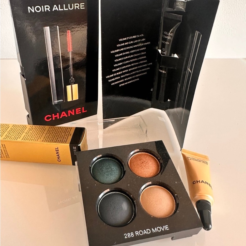 Chanel make up and skin care, Chanel eyeshadow, black mascara samples, eye cream - Picture 2 of 4